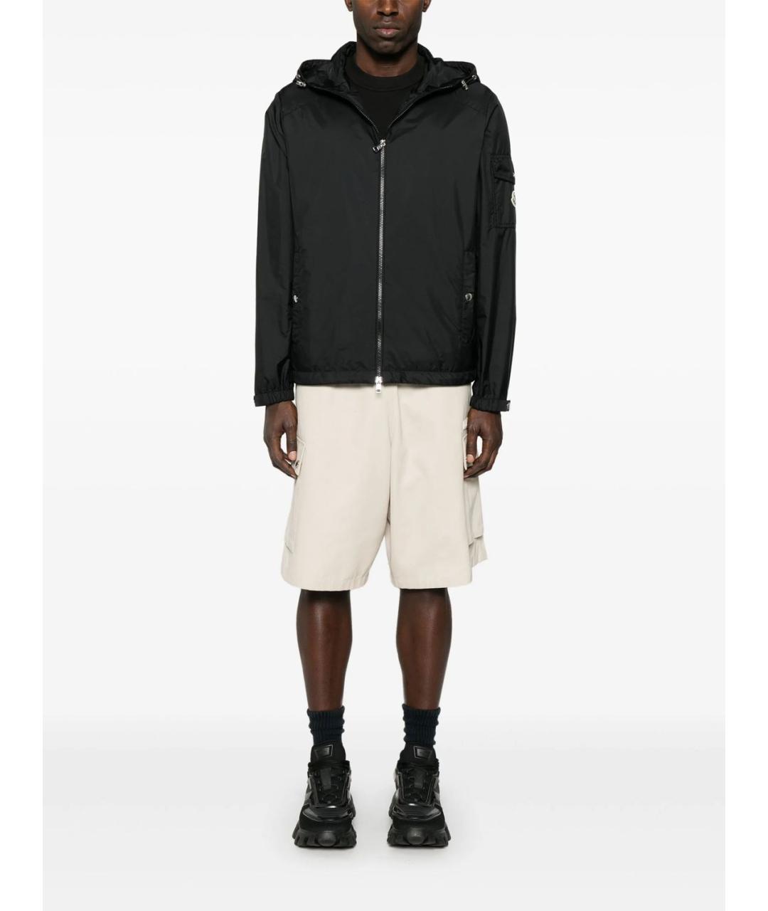 MONCLER Черная полиамидовая куртка, фото 5