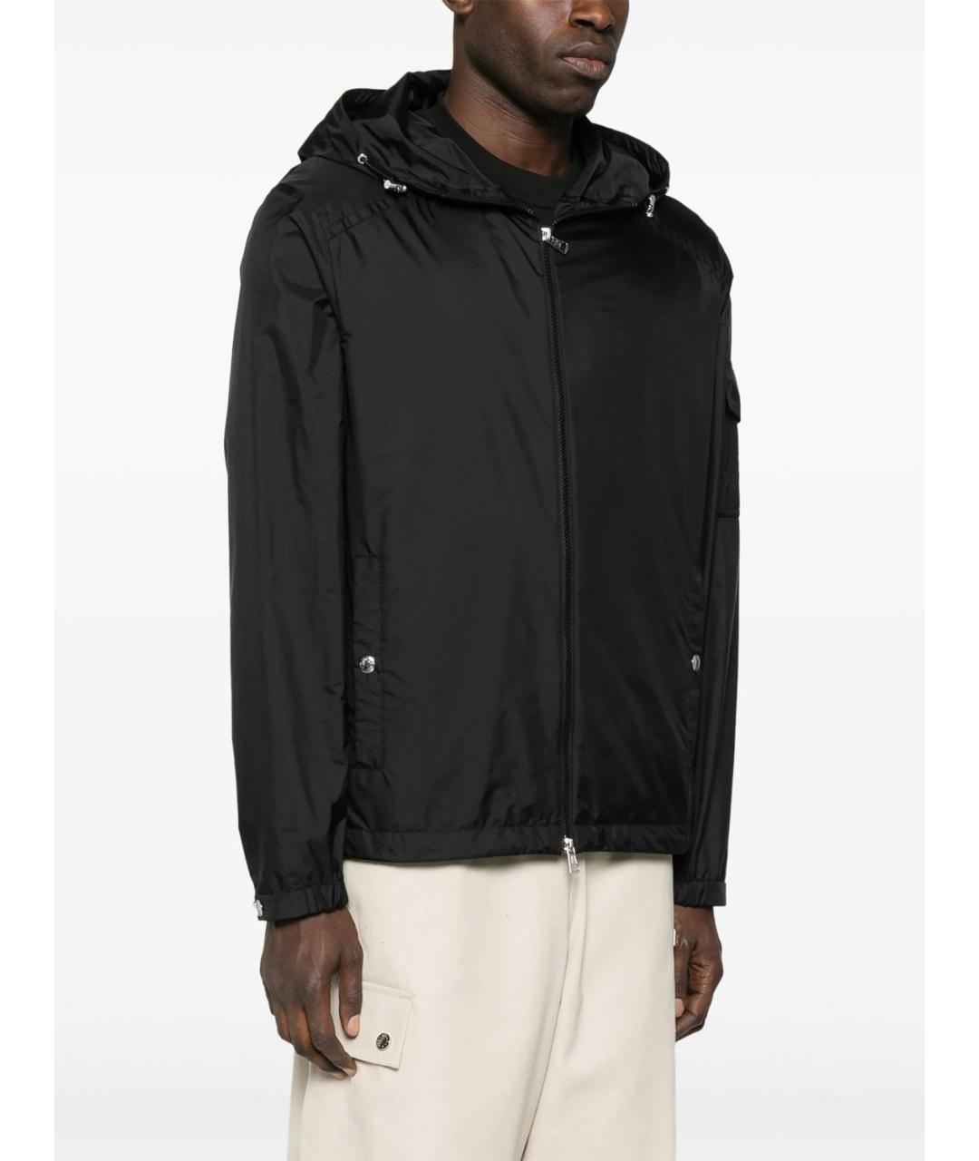 MONCLER Черная полиамидовая куртка, фото 4