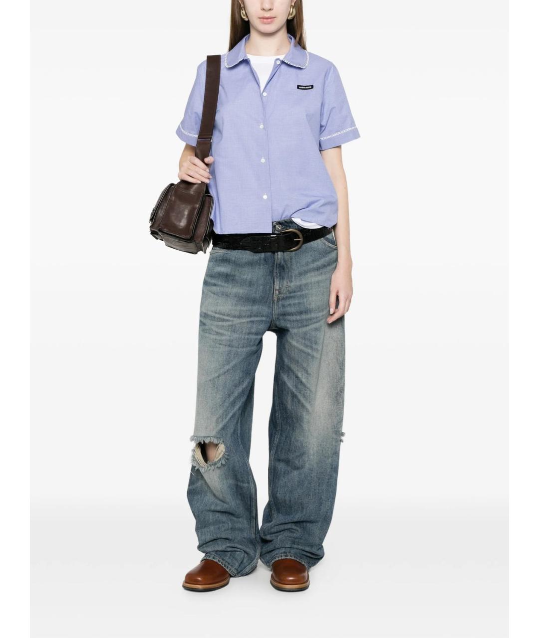 MIU MIU Хлопковая рубашка, фото 4