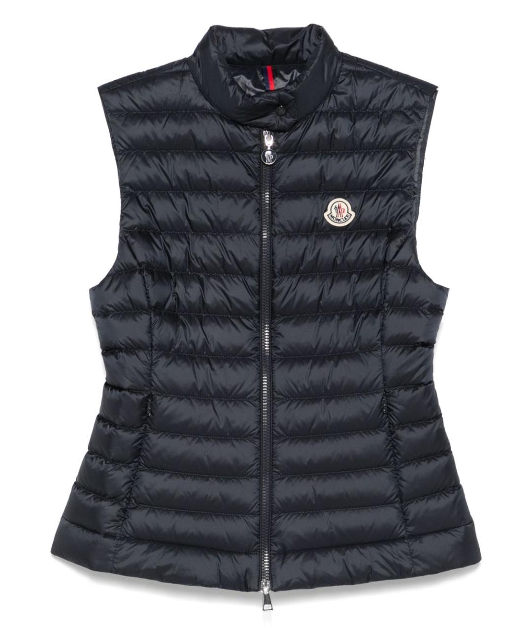 MONCLER Темно-синий полиамидовый жилет, фото 1