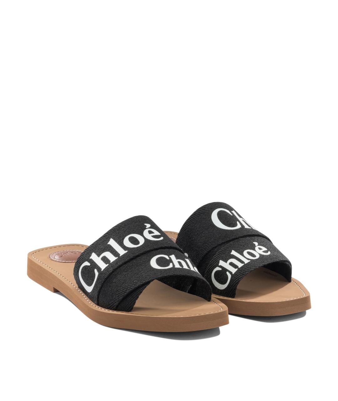 CHLOE Черные шлепанцы, фото 2