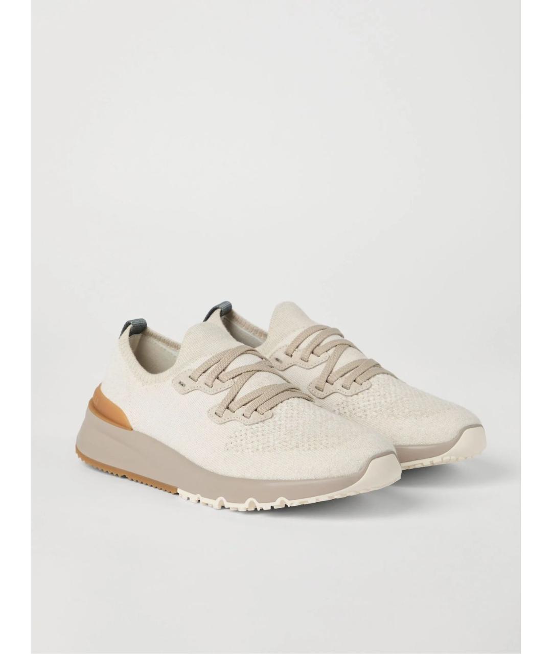 BRUNELLO CUCINELLI Текстильные низкие кроссовки / кеды, фото 5