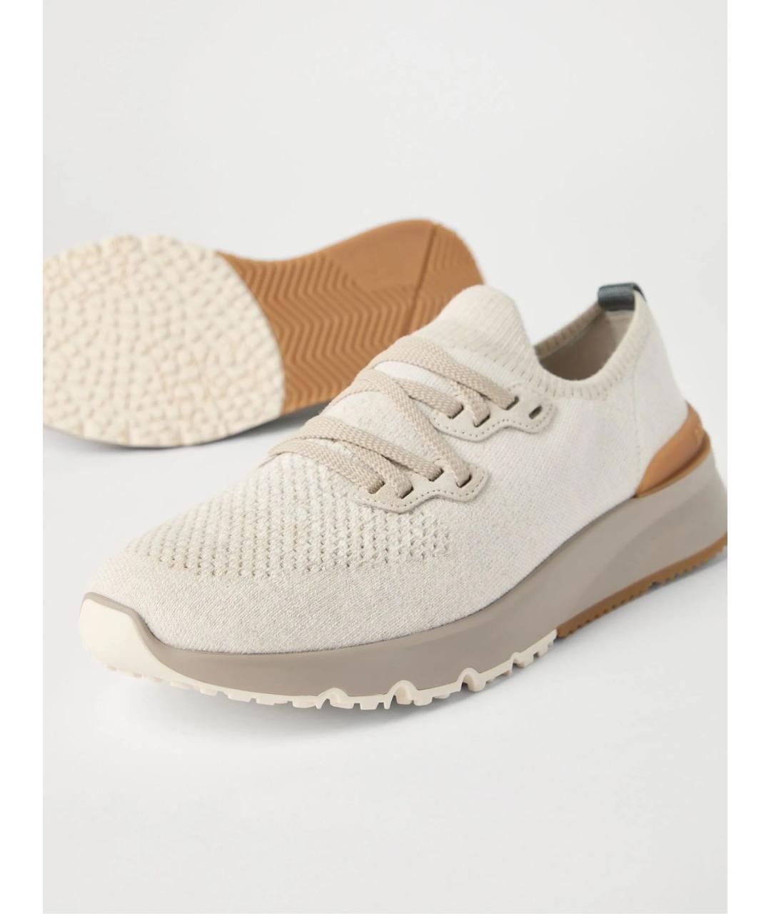 BRUNELLO CUCINELLI Текстильные низкие кроссовки / кеды, фото 3