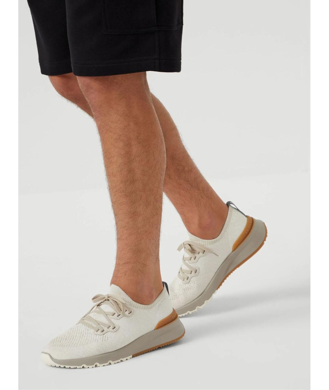 BRUNELLO CUCINELLI Текстильные низкие кроссовки / кеды, фото 2