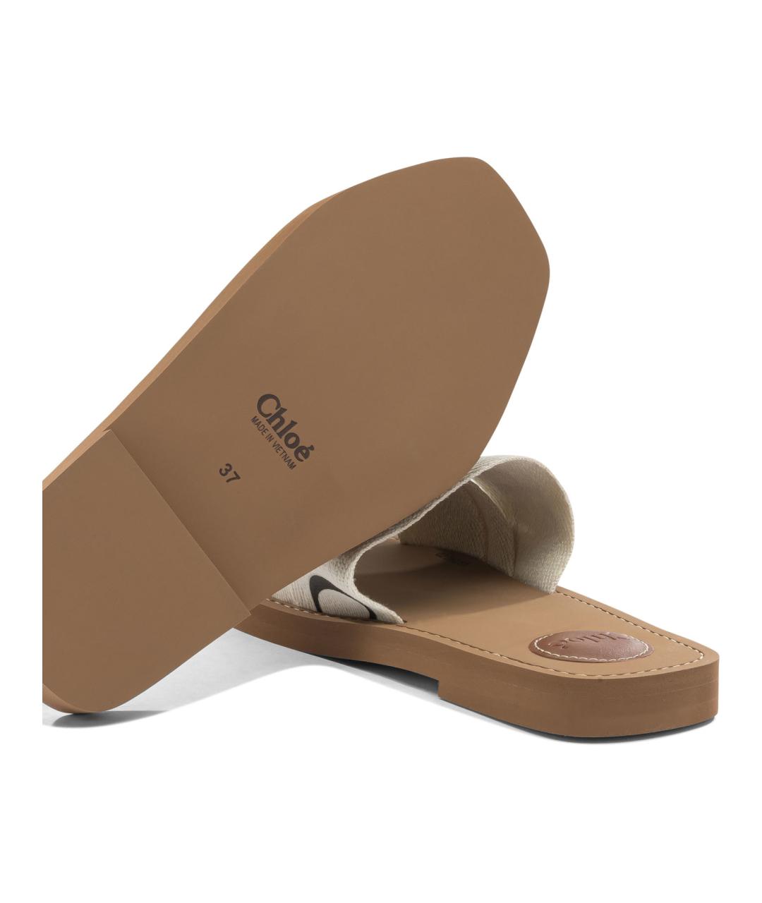 CHLOE Белые сандалии, фото 5