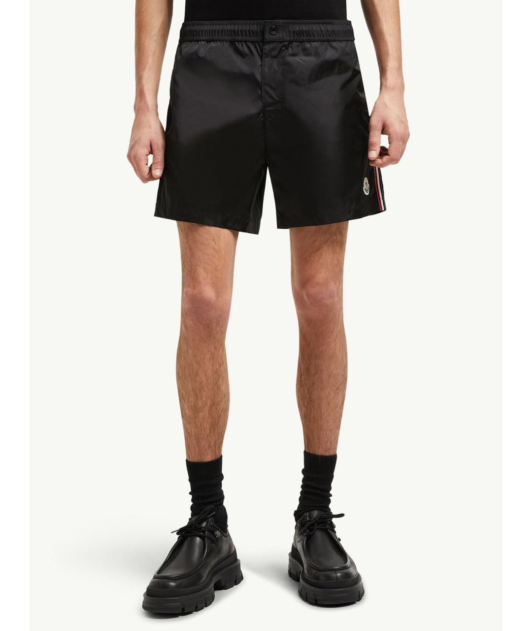 MONCLER Черные полиамидовые плавки, фото 4