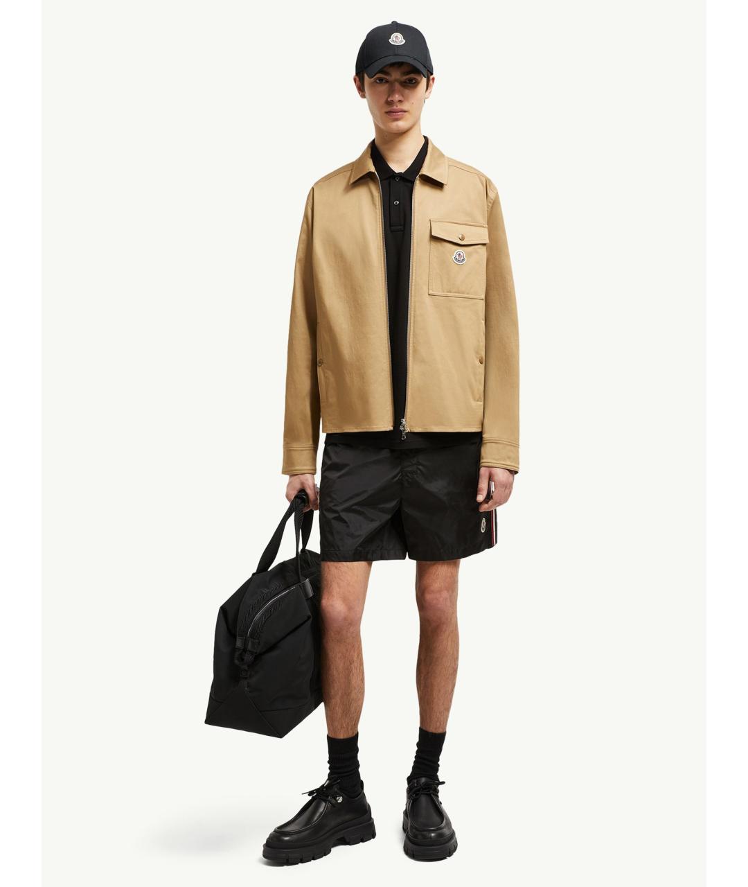 MONCLER Черные полиамидовые плавки, фото 2