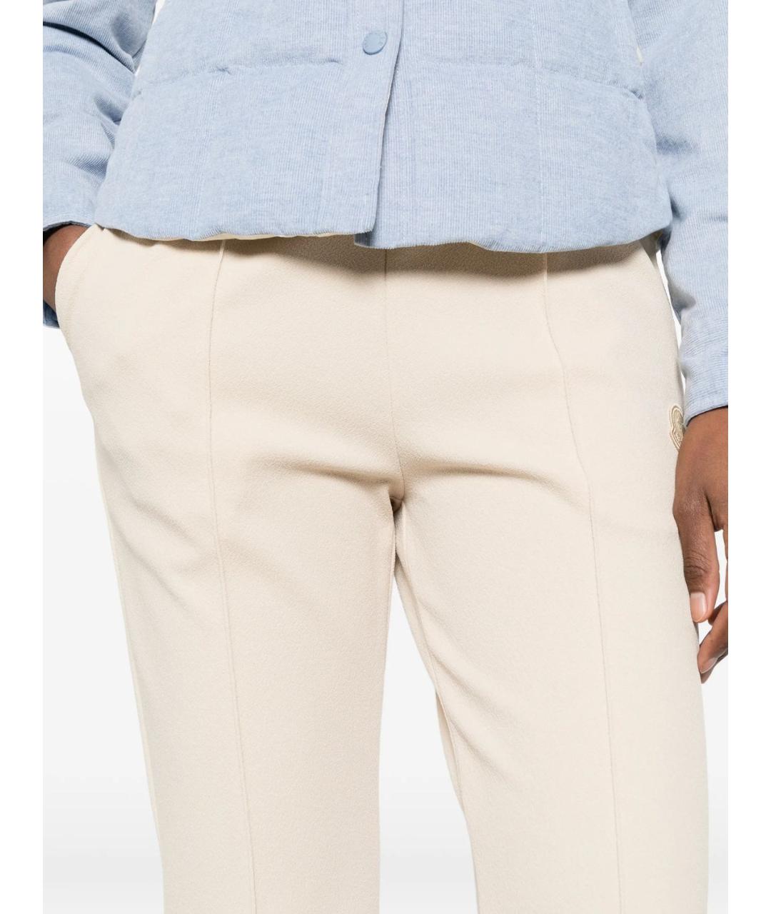 MONCLER Полиэстеровые прямые брюки, фото 4