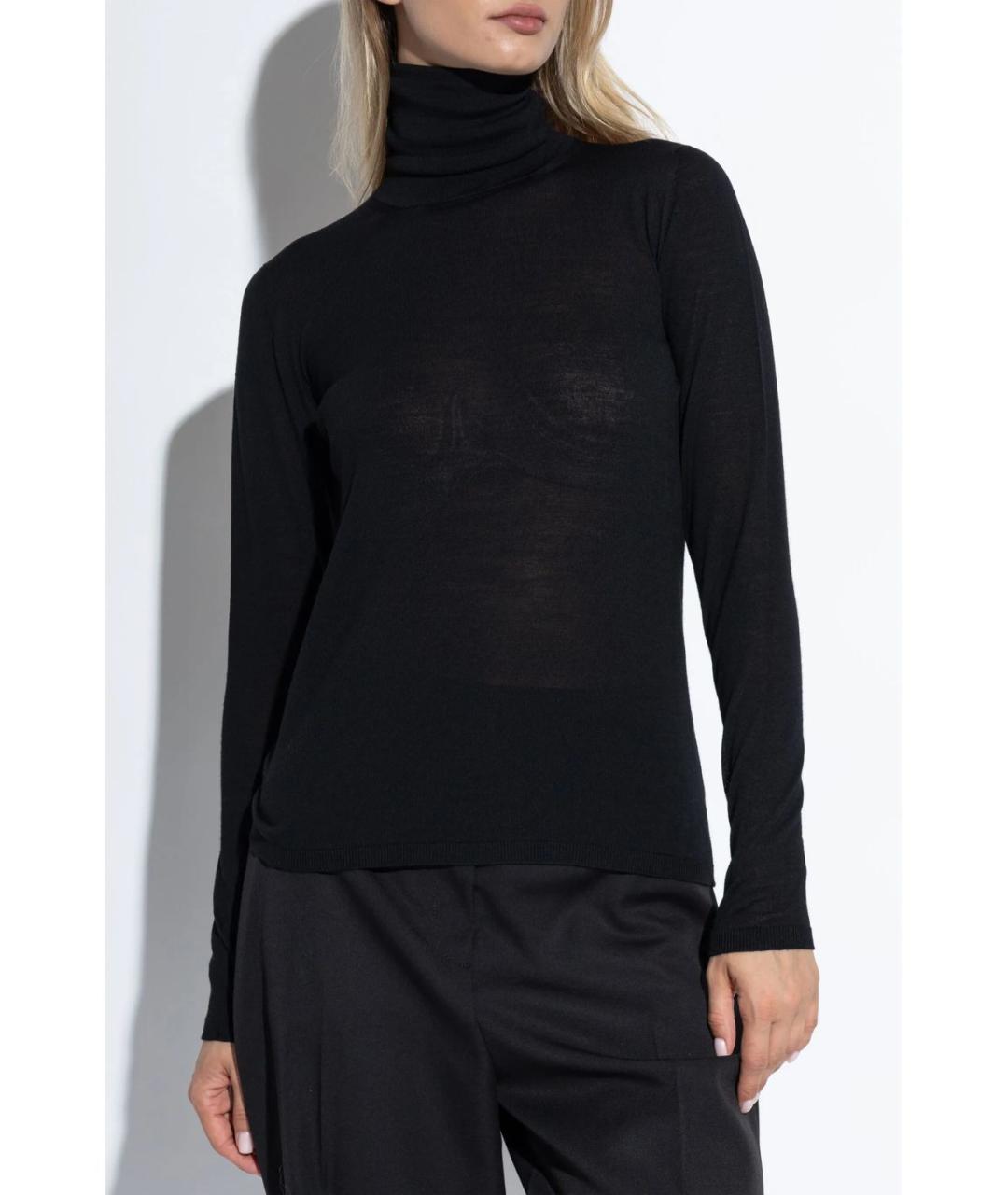 MAX MARA Черный шерстяной джемпер / свитер, фото 2