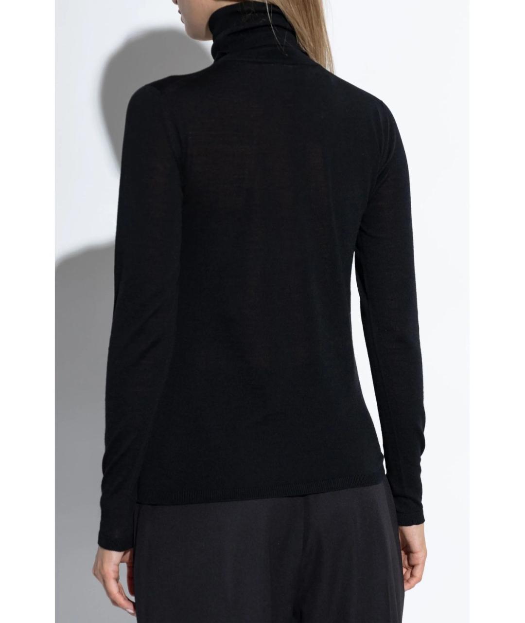 MAX MARA Черный шерстяной джемпер / свитер, фото 3