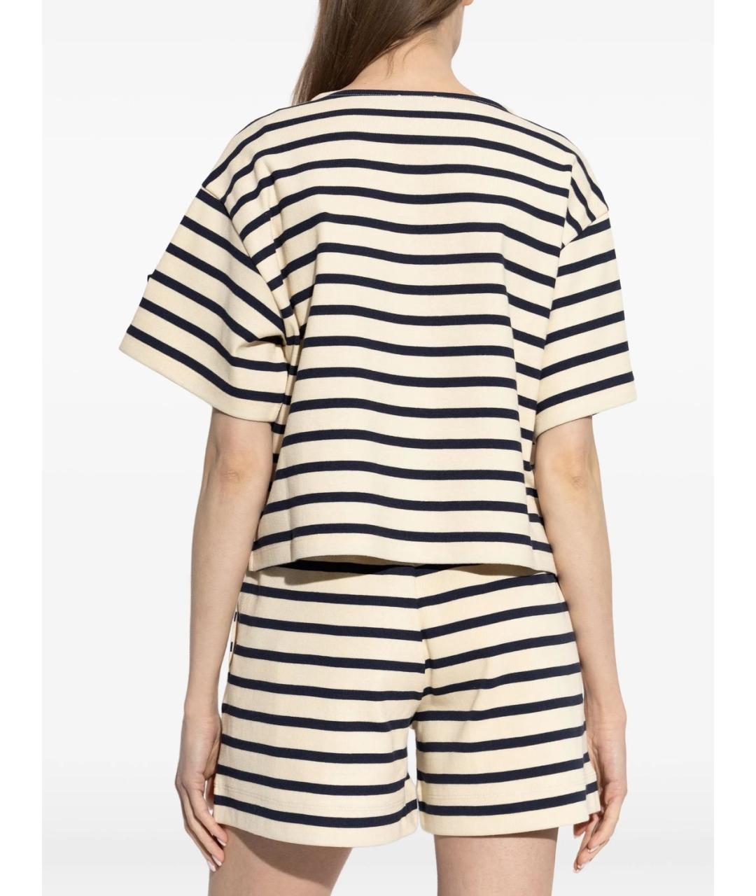 MONCLER Белая хлопковая футболка, фото 2