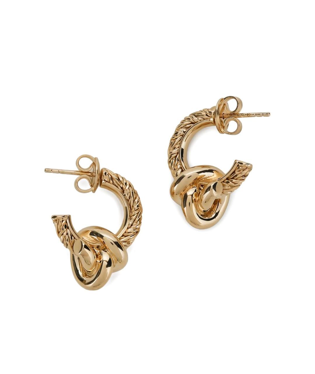 BOTTEGA VENETA Золотые металлические серьги, фото 1