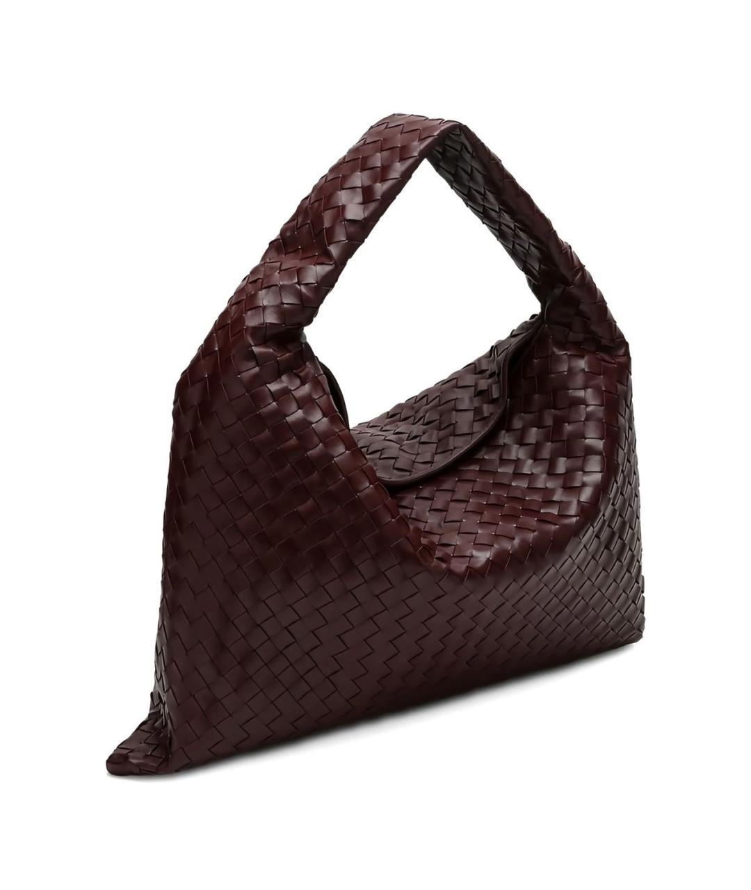 BOTTEGA VENETA Бордовая кожаная сумка через плечо, фото 3