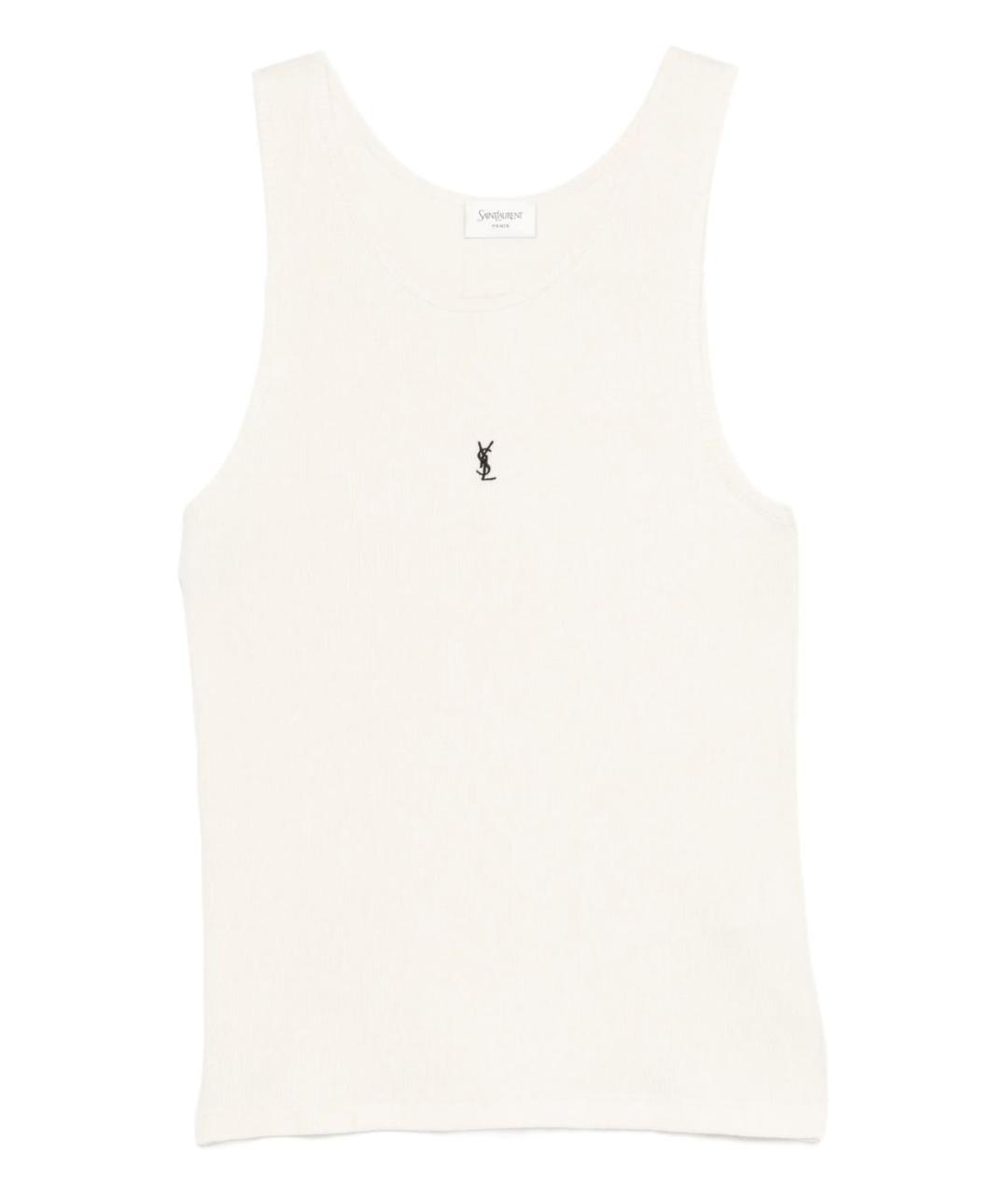 SAINT LAURENT Хлопковая майка, фото 1