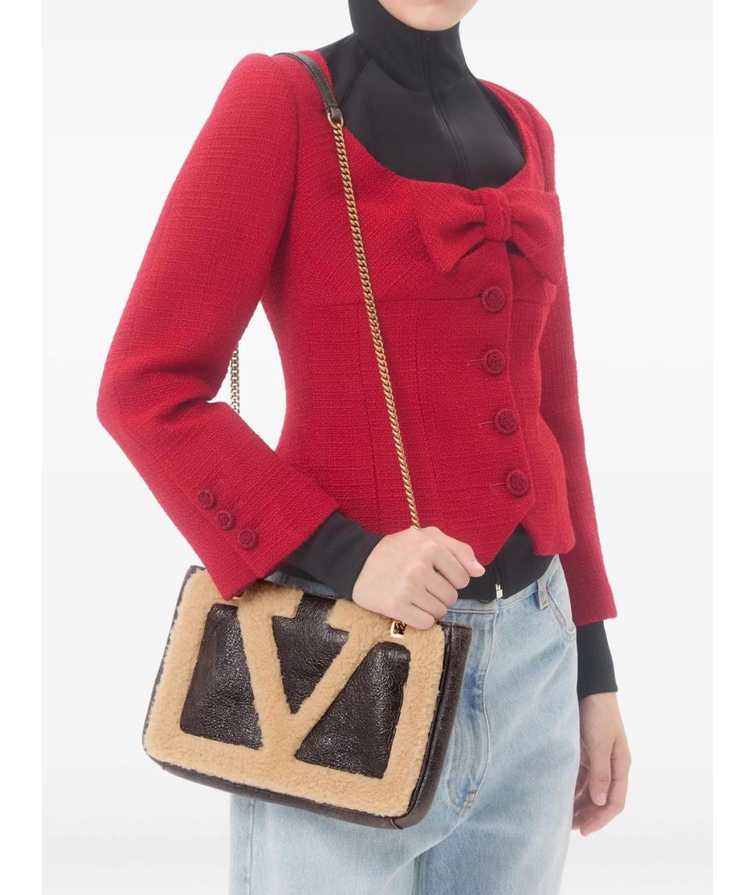 VALENTINO Мульти кожаная сумка тоут, фото 3