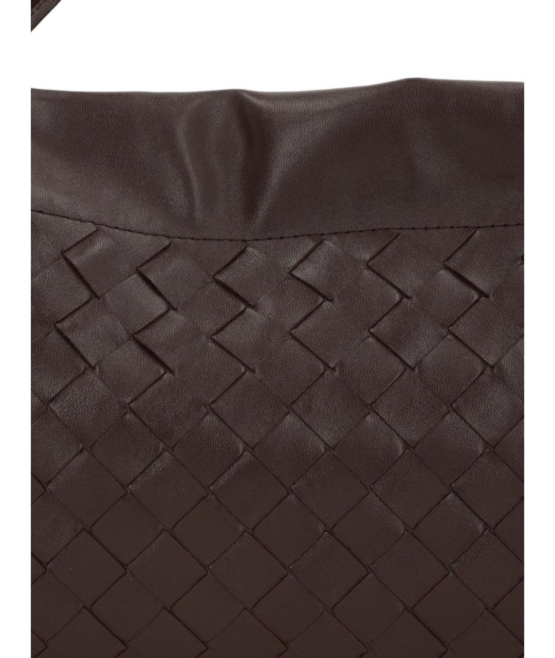 BOTTEGA VENETA Бордовая кожаная сумка через плечо, фото 3