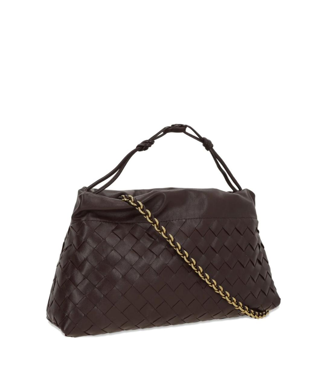 BOTTEGA VENETA Бордовая кожаная сумка через плечо, фото 2