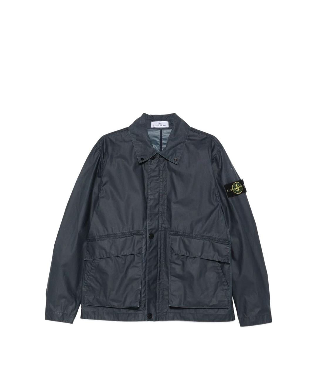 STONE ISLAND Синяя полиэстеровая куртка, фото 1