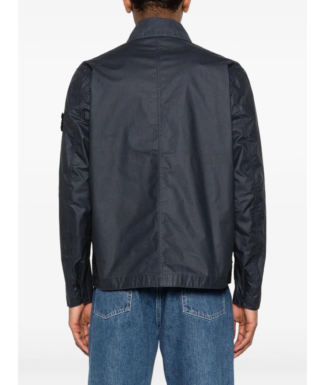 STONE ISLAND Синяя полиэстеровая куртка, фото 4