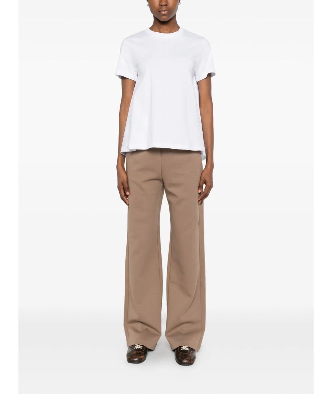 MONCLER Белая хлопковая футболка, фото 5