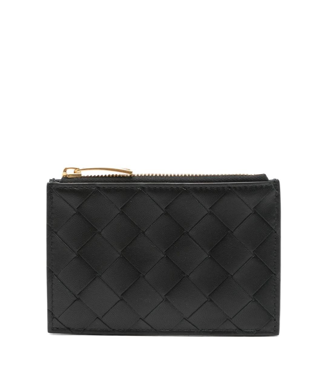 BOTTEGA VENETA Черный кожаный кардхолдер, фото 1