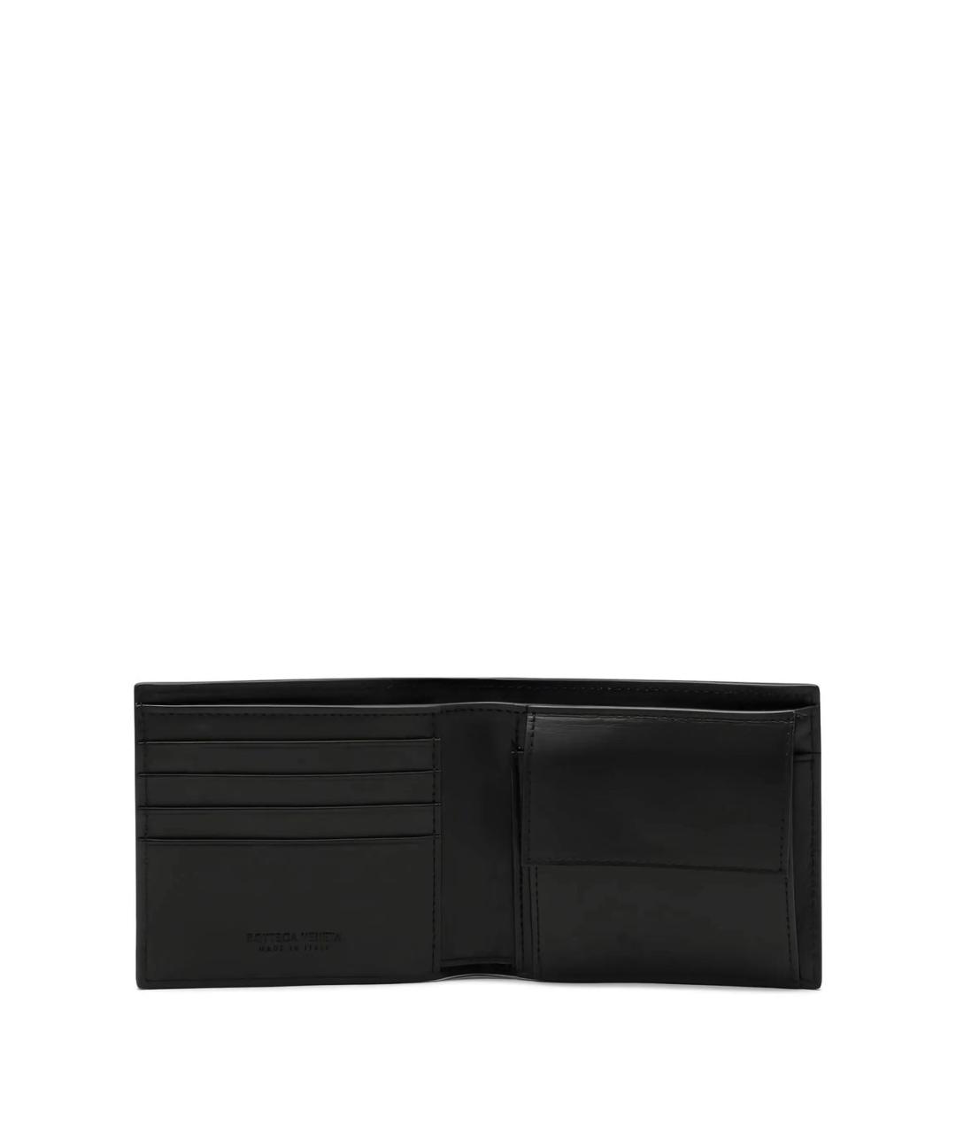 BOTTEGA VENETA Черный кожаный кошелек, фото 2