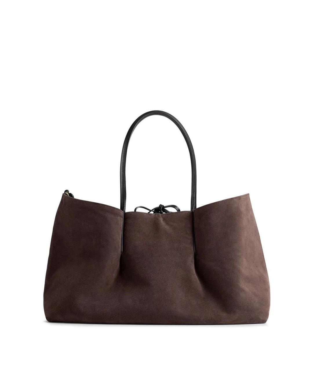 BOTTEGA VENETA Черная кожаная сумка тоут, фото 2