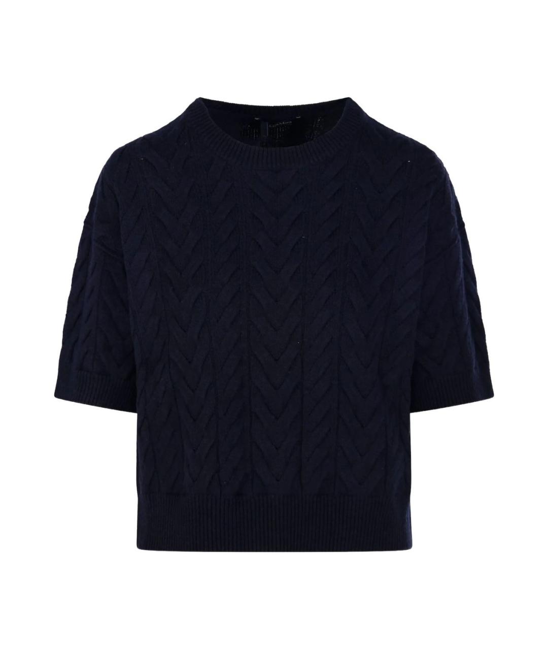 'S MAX MARA Синий шерстяной джемпер / свитер, фото 1