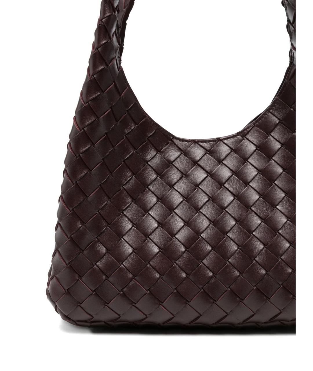 BOTTEGA VENETA Бордовая кожаная сумка тоут, фото 5
