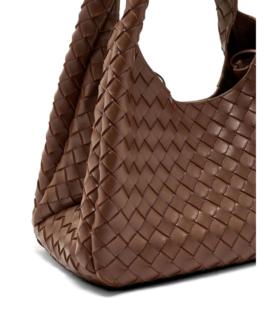 BOTTEGA VENETA Коричневая кожаная сумка тоут, фото 4