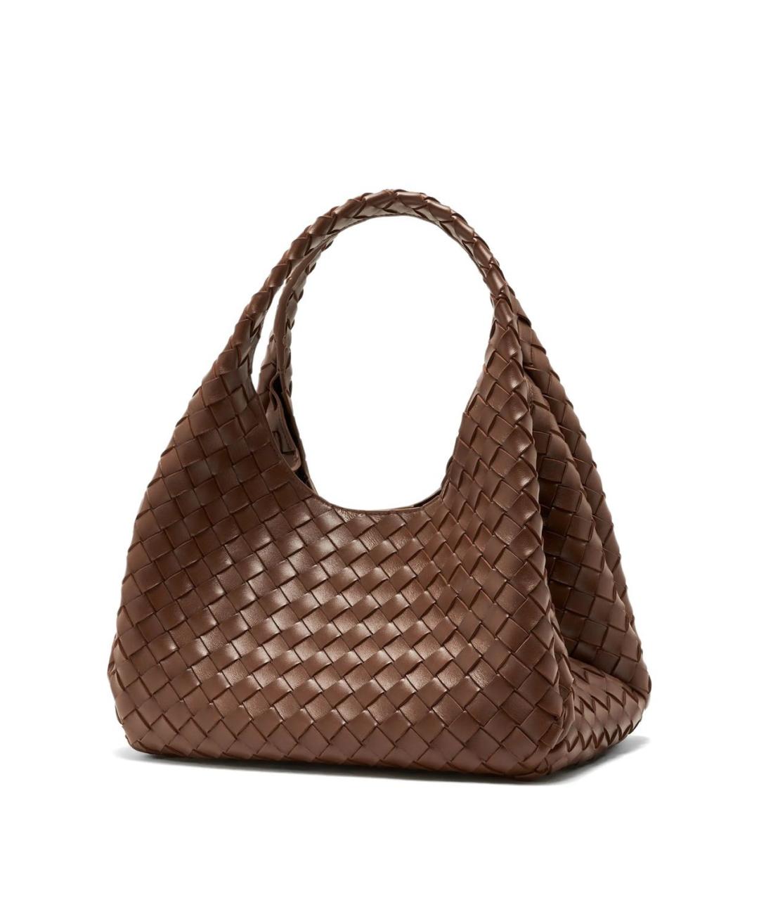 BOTTEGA VENETA Коричневая кожаная сумка тоут, фото 2