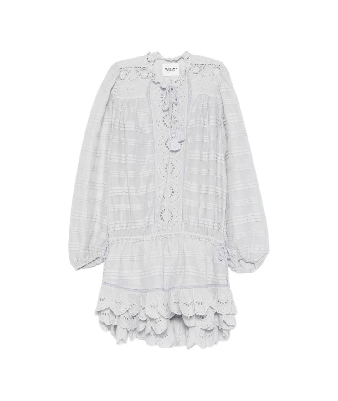 ISABEL MARANT Голубое хлопковое повседневное платье, фото 1