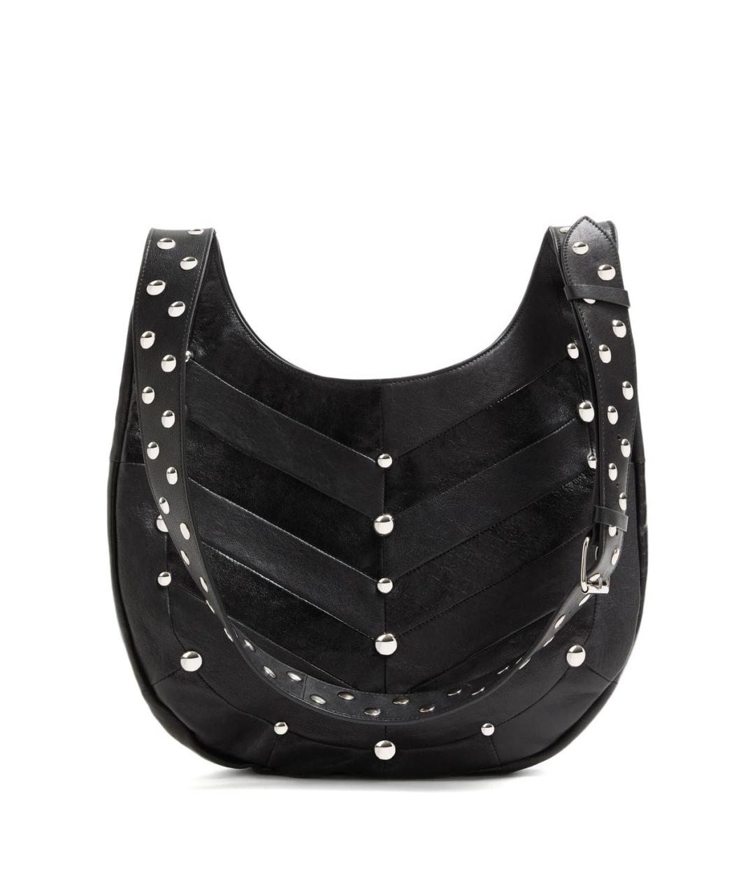 VALENTINO Черная кожаная сумка через плечо, фото 2