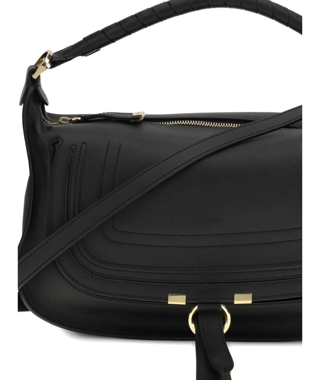 CHLOE Черная кожаная сумка через плечо, фото 3