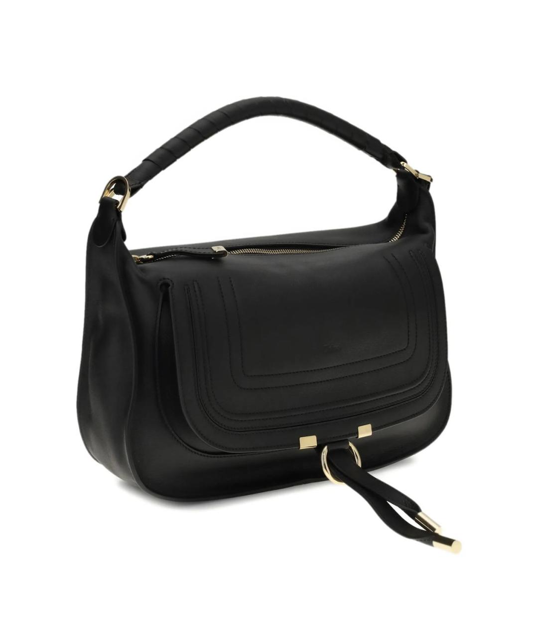 CHLOE Черная кожаная сумка через плечо, фото 2