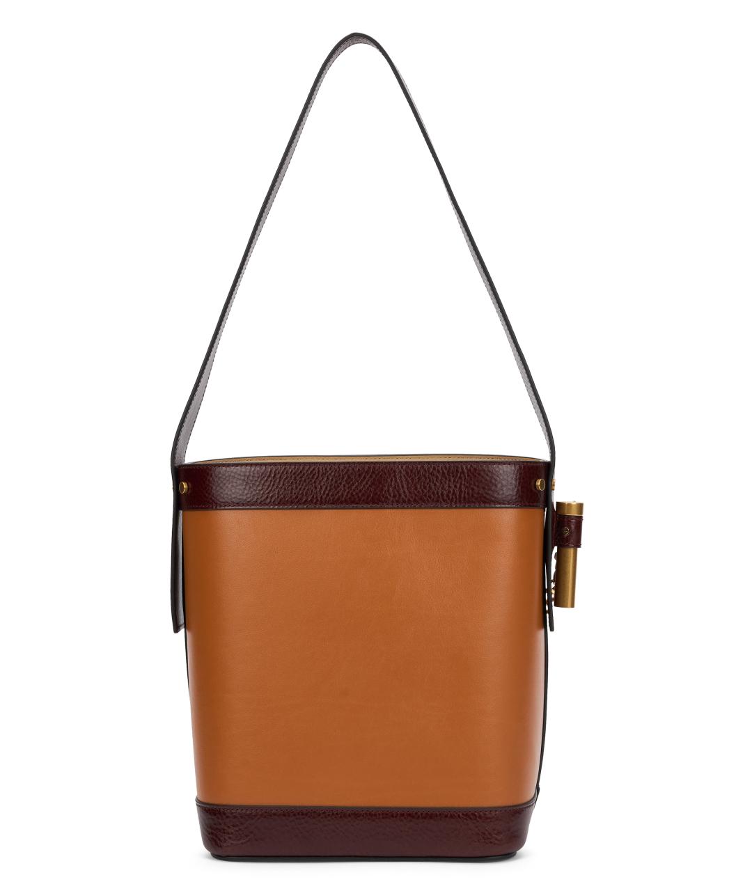 VERSACE Бежевая кожаная сумка через плечо, фото 4