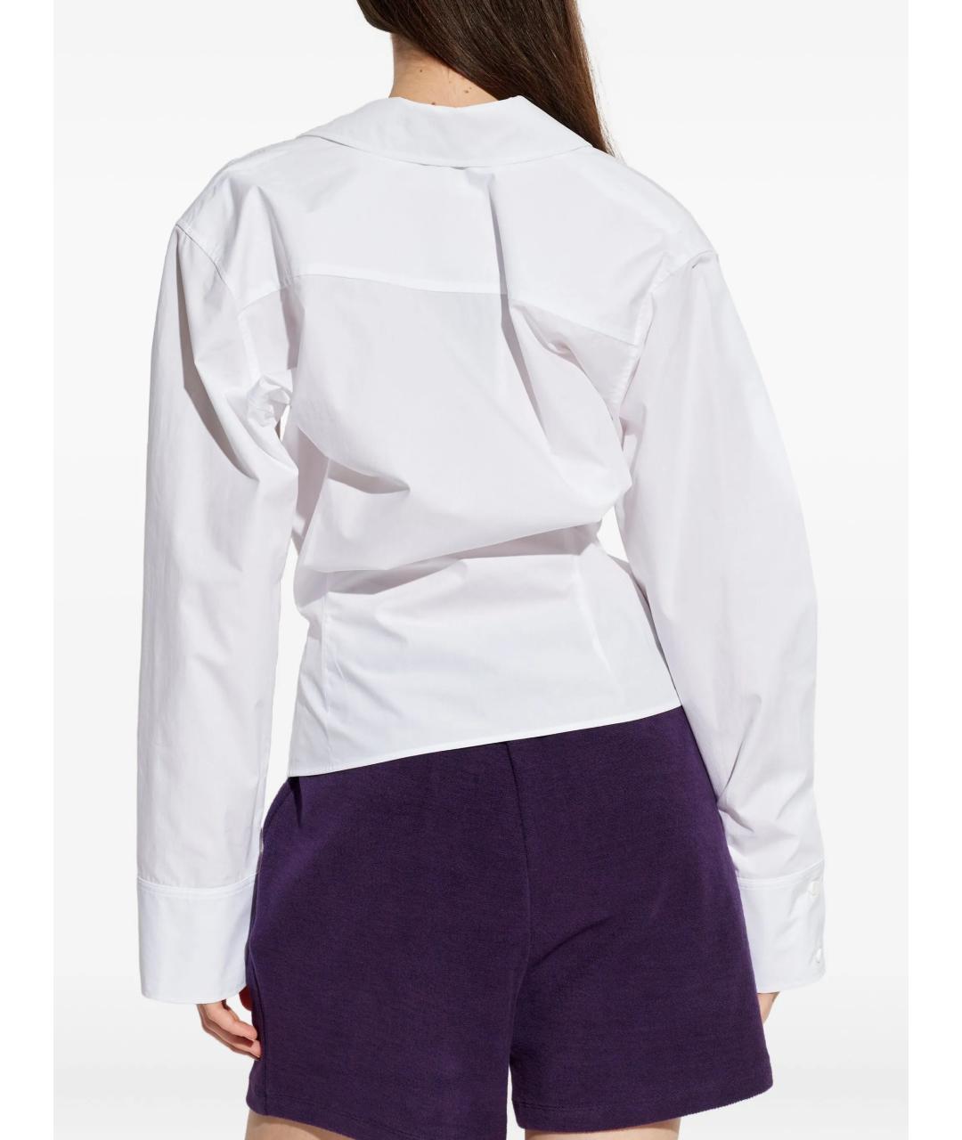 THE ATTICO Белая хлопковая рубашка, фото 4