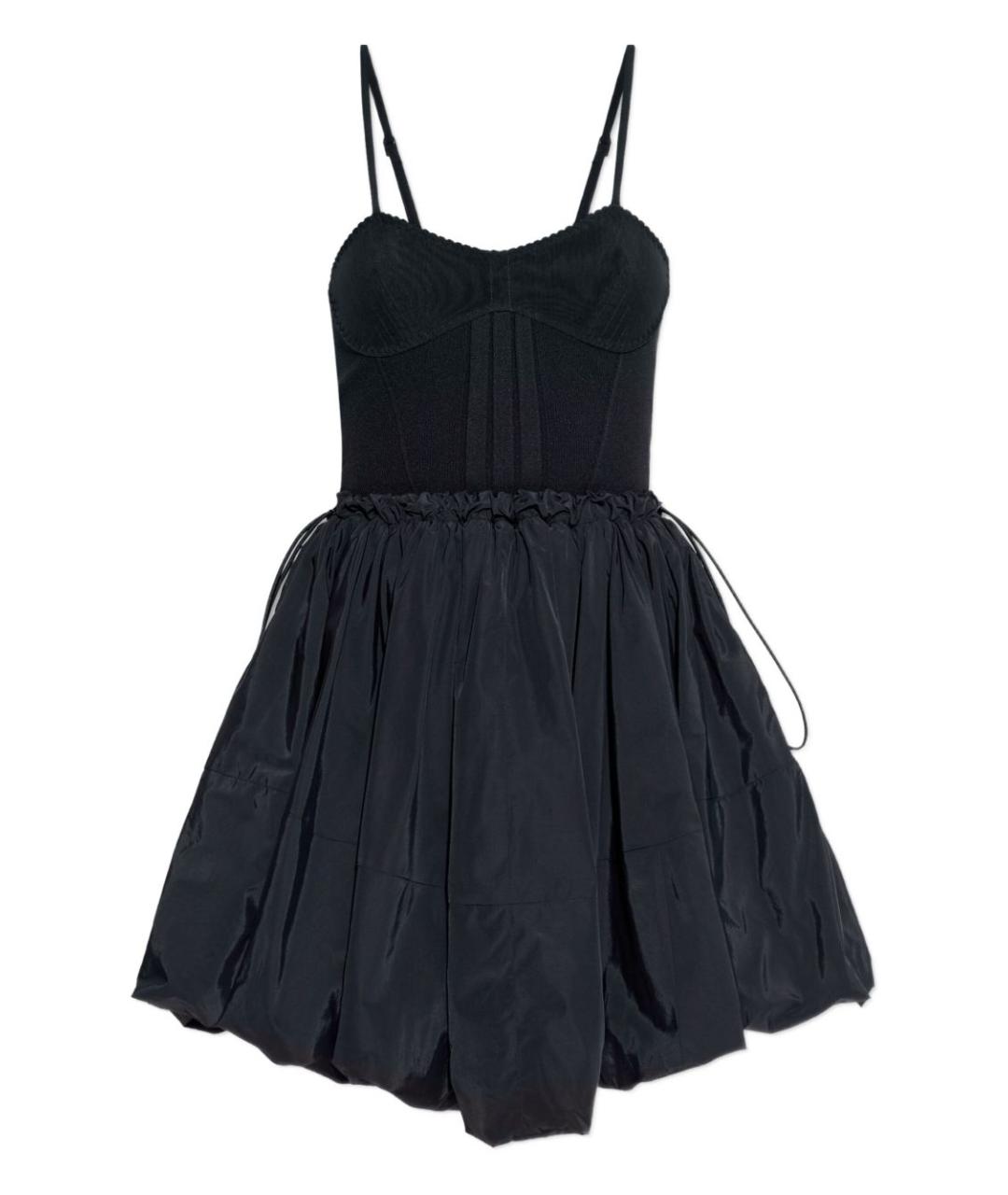 THE ATTICO Черное повседневное платье, фото 3