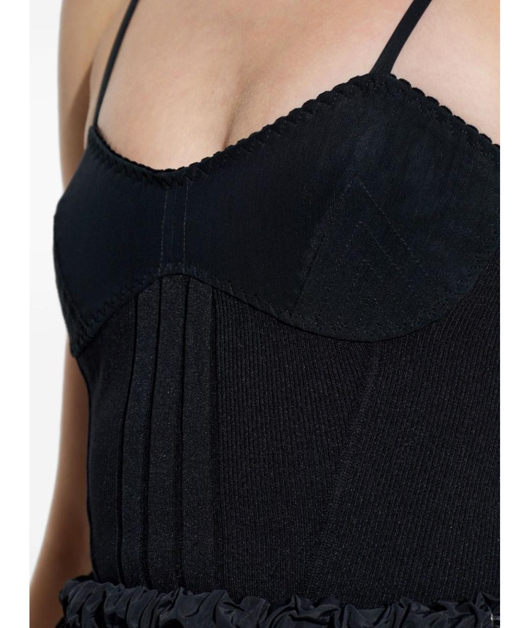 THE ATTICO Черное повседневное платье, фото 4