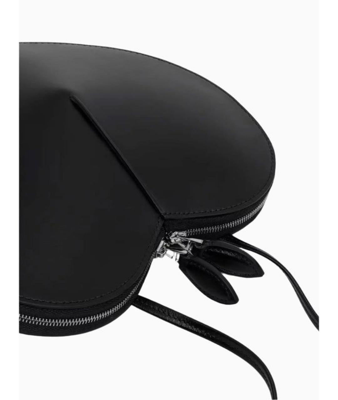 ALAIA Черная кожаная сумка через плечо, фото 4