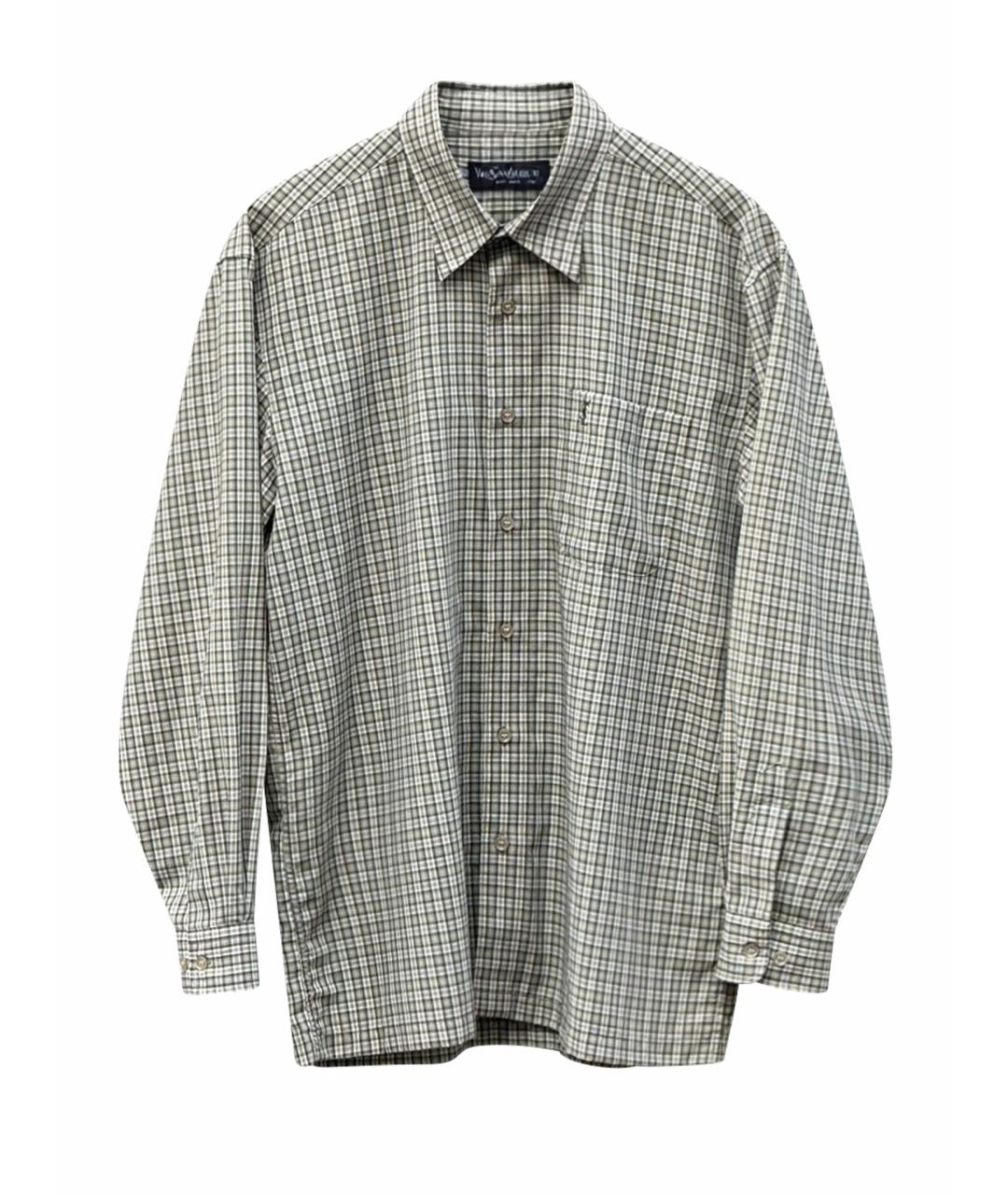 SAINT LAURENT Серая кэжуал рубашка, фото 1