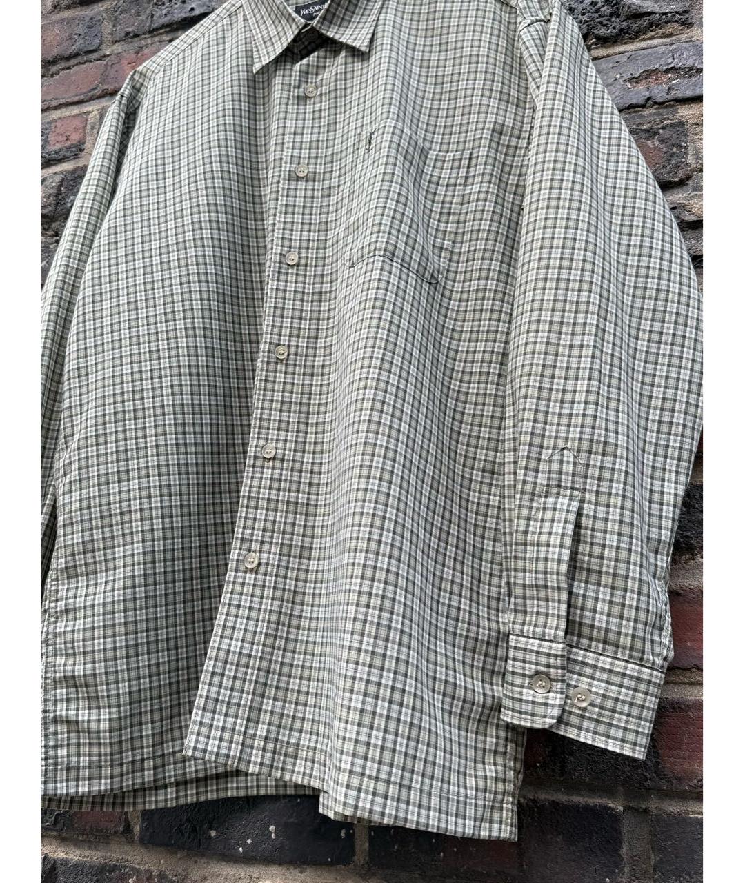 SAINT LAURENT Серая кэжуал рубашка, фото 5