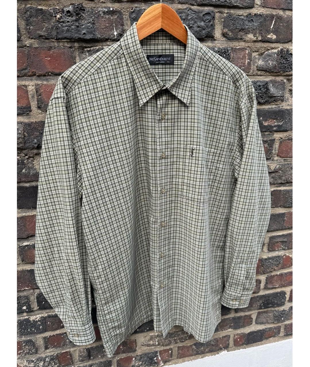 SAINT LAURENT Серая кэжуал рубашка, фото 4