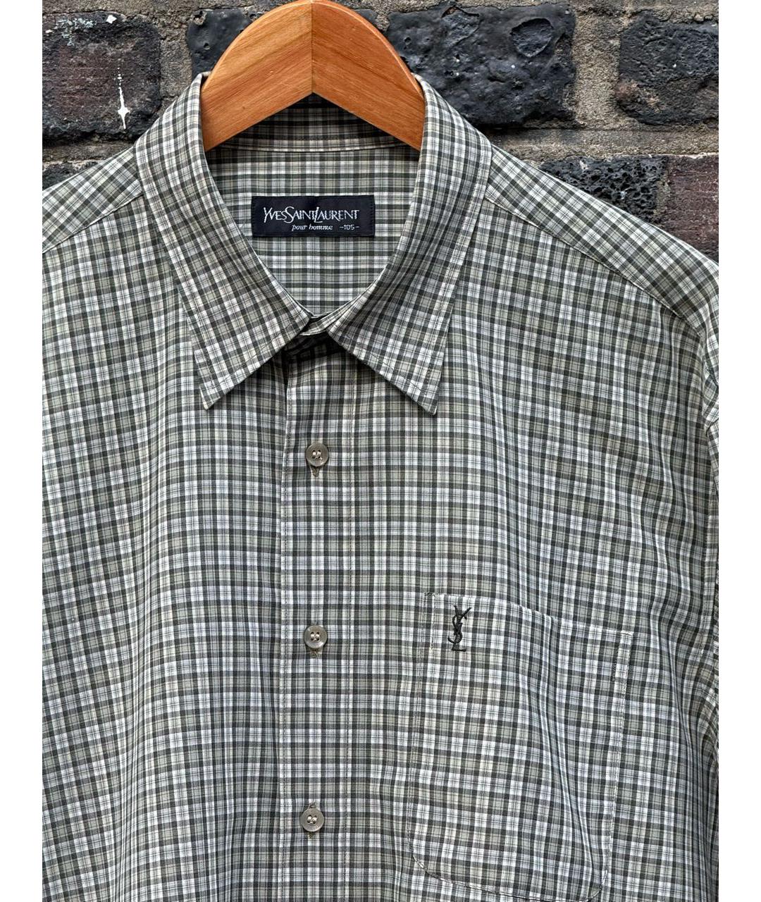 SAINT LAURENT Серая кэжуал рубашка, фото 2