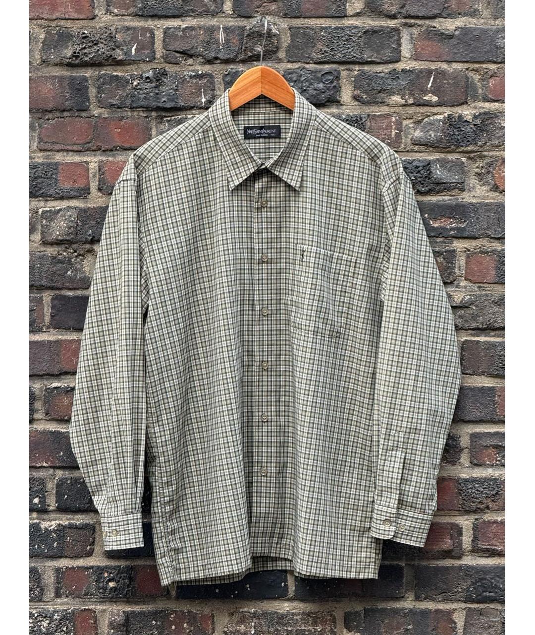SAINT LAURENT Серая кэжуал рубашка, фото 9