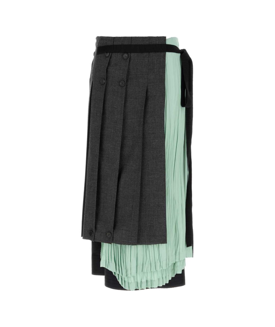PRADA Мульти юбка миди, фото 1