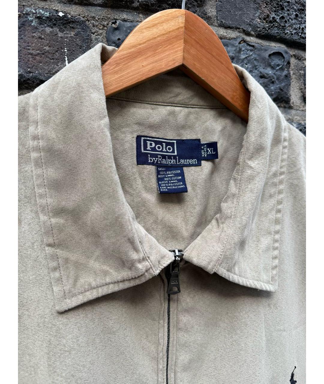 POLO RALPH LAUREN Бежевая полиэстеровая куртка, фото 5