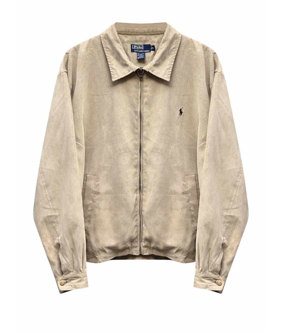 POLO RALPH LAUREN Бежевая полиэстеровая куртка, фото 1