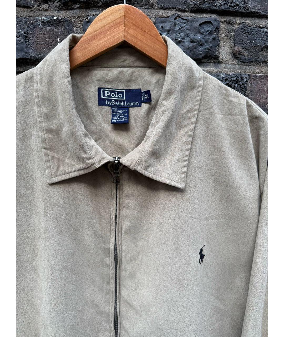 POLO RALPH LAUREN Бежевая полиэстеровая куртка, фото 2