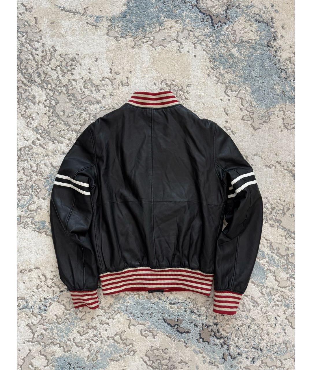 GUCCI Черная кожаная куртка, фото 2